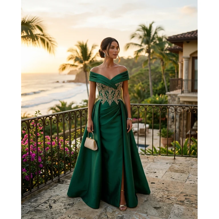Gemma Deeks Style Guide: Formal attire gala gown in Costa Rica Summer 2026