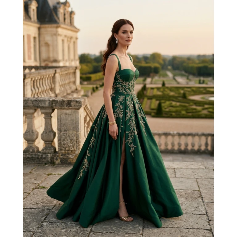 Gemma Deeks Style Guide: Formal attire gala gown in France Summer 2026