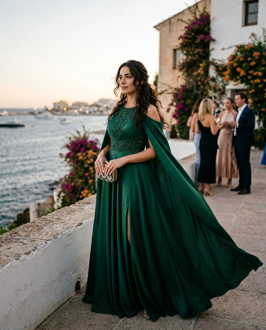 Gemma Deeks Style Guide: Formal attire gala gown in Marbella Summer 2026