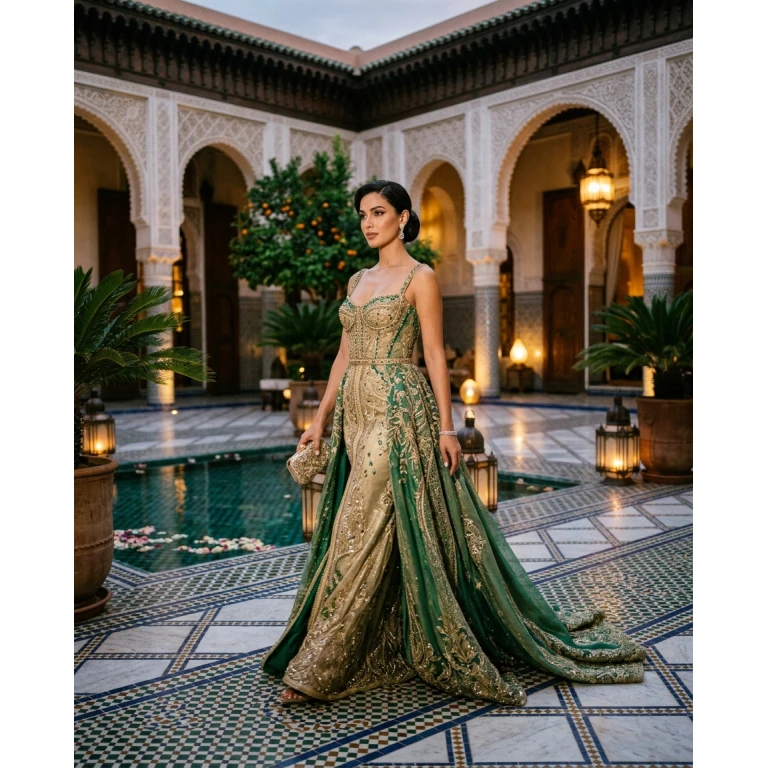 Gemma Deeks Style Guide: Formal attire gala gown in Marrakech Summer 2026