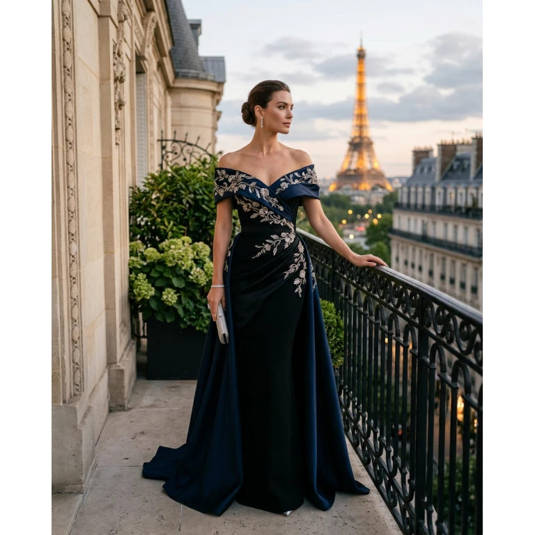 Gemma Deeks Style Guide: Formal attire gala gown in Paris Summer 2026