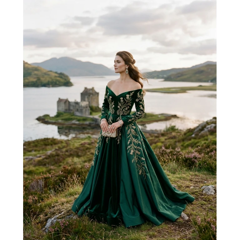 Gemma Deeks Style Guide: Formal attire gala gown in Scotland Summer 2026