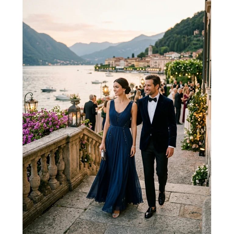 Gemma Deeks Style Guide: Formal attire Holiday parties in Lake Como Summer 2026