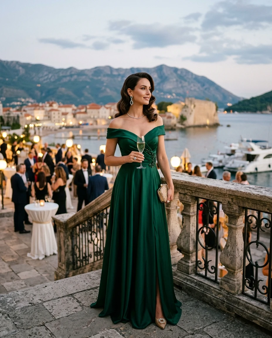 Gemma Deeks Style Guide: Formal attire Holiday parties in Montenegro Summer 2026