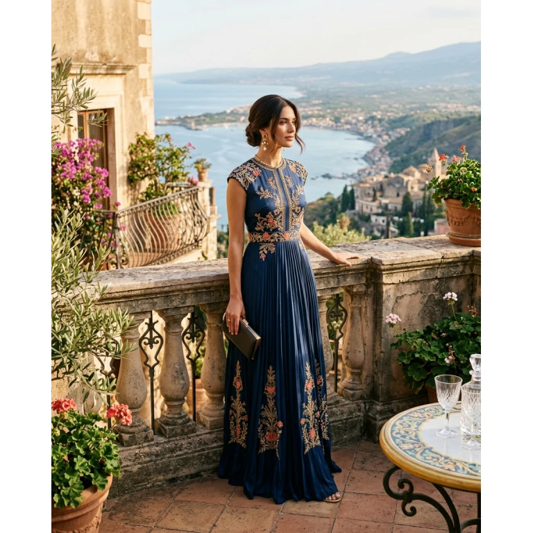 Gemma Deeks Style Guide: Formal attire Holiday parties in Sicily Summer 2026