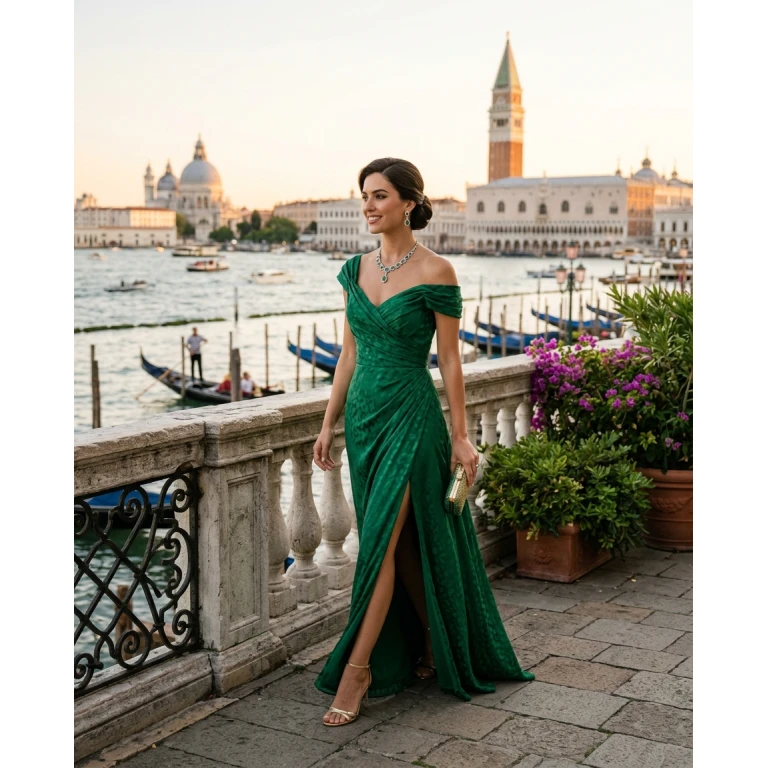 Gemma Deeks Style Guide: Formal attire Holiday parties in Venice Summer 2026
