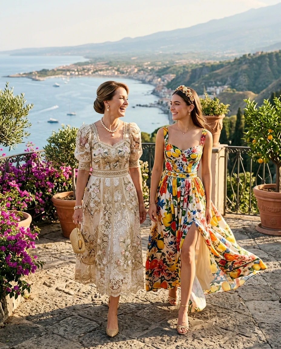 Gemma Deeks Style Guide: Formal attire Mother’s Day in Sicily Summer 2026