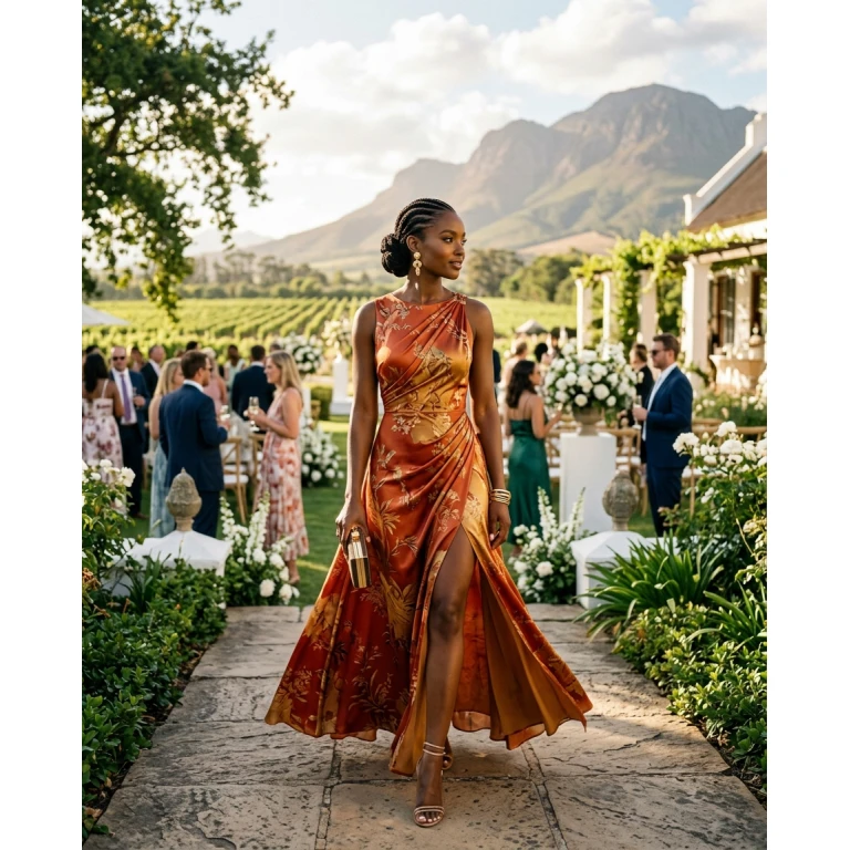 Gemma Deeks Style Guide: Formal attire wedding guest dress in South Africa Summer 2026