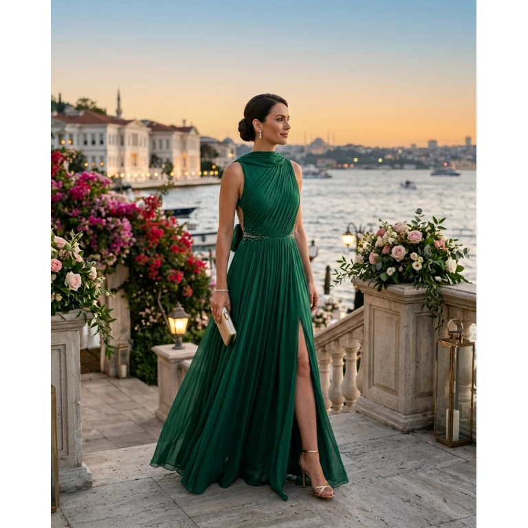 Gemma Deeks Style Guide: Formal attire wedding guest dress in Turkey Summer 2026