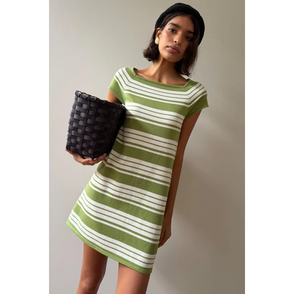 Posse Anna Mini Dress – sustainable Dresses in Green from Australian designer at Luxury Shoes .