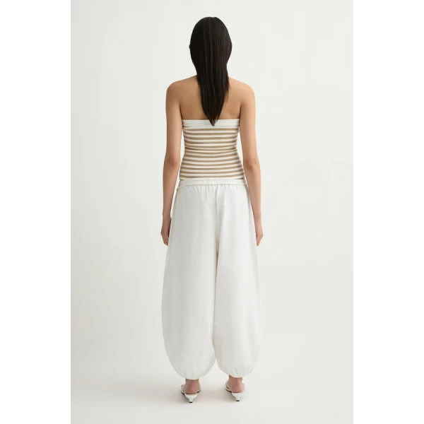 Posse Beau Pant – sustainable Pants in White from Australian designer at Luxury Shoes .