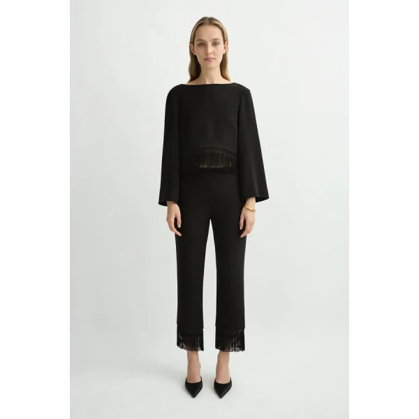 Posse Bianca Pant – sustainable Pants in Black from Australian designer at Luxury Shoes .