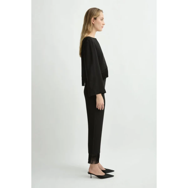 Posse Bianca Pant – sustainable Pants in Black from Australian designer at Luxury Shoes .