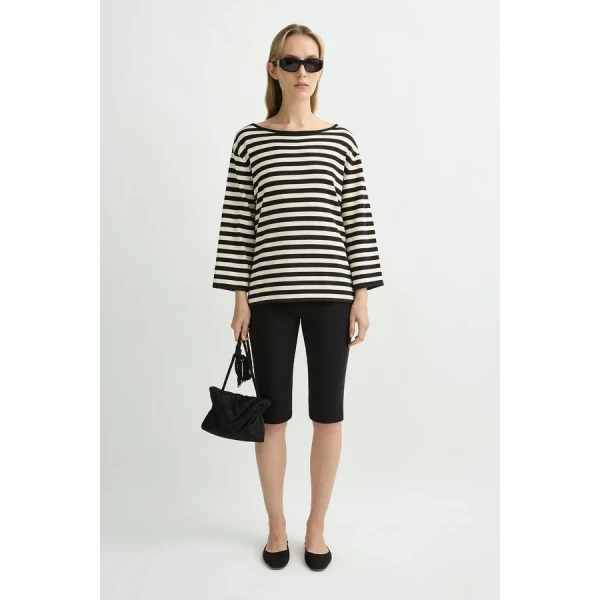 Posse Darcy Long Sleeve Top – sustainable Tops in Black from Australian designer at Luxury Shoes .
