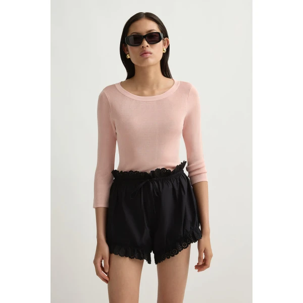 Posse Ezra Short – sustainable Shorts in Black from Australian designer at Luxury Shoes .