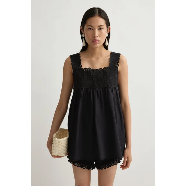 Posse Ezra Tunic – sustainable Dresses in Black from Australian designer at Luxury Shoes .
