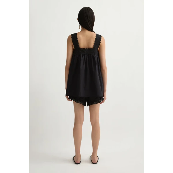 Posse Ezra Tunic – sustainable Dresses in Black from Australian designer at Luxury Shoes .
