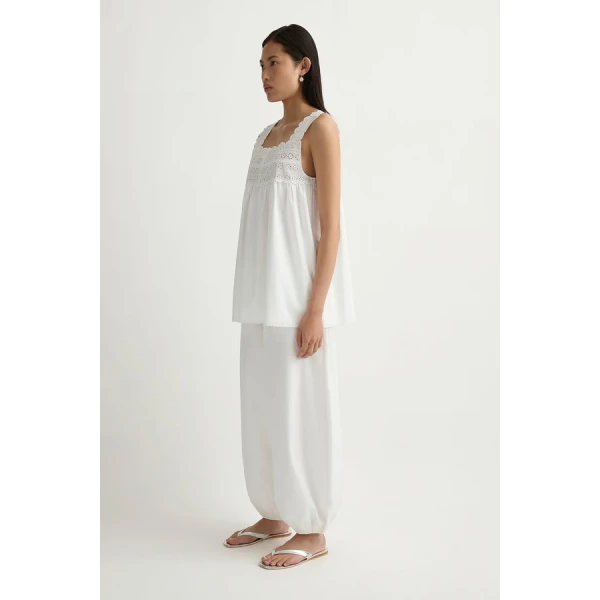 Posse Ezra Tunic – sustainable Dresses in White from Australian designer at Luxury Shoes .