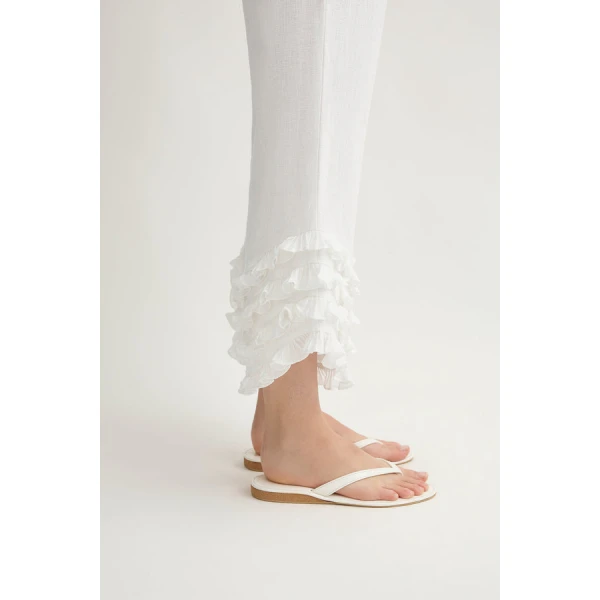 Posse Florence Pant – sustainable Pants in White from Australian designer at Luxury Shoes .