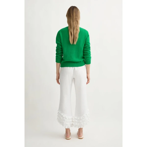 Posse Freddie Jumper – sustainable Knitwear in Green from Australian designer at Luxury Shoes .