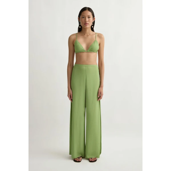 Posse Jane Trousers – sustainable Pants in Green from Australian designer at Luxury Shoes .