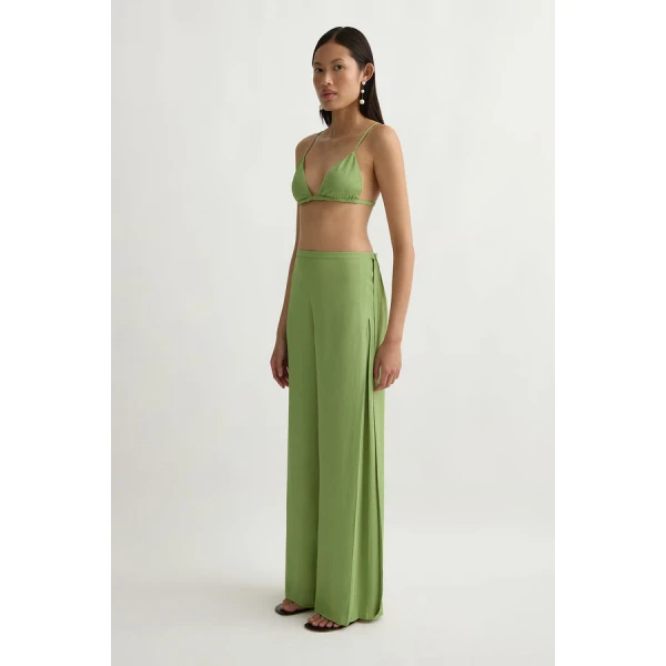 Posse Jane Trousers – sustainable Pants in Green from Australian designer at Luxury Shoes .