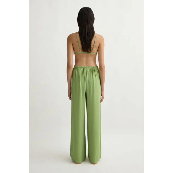 Posse Jane Trousers – sustainable Pants in Green from Australian designer at Luxury Shoes .