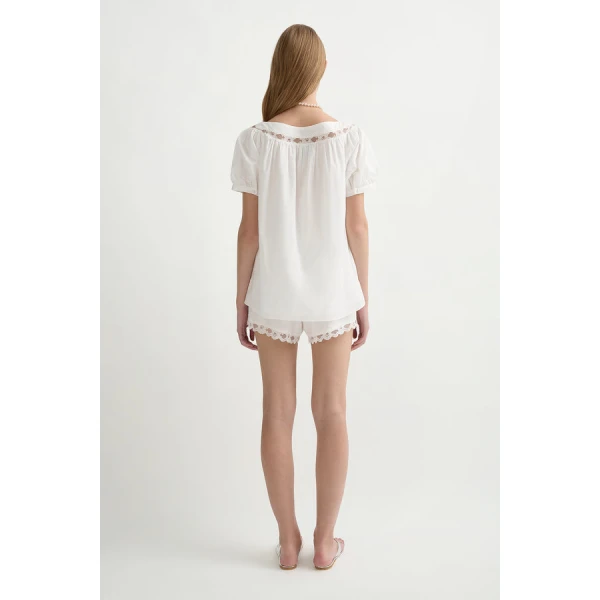 Posse Marilyn Blouse – sustainable Tops in White from Australian designer at Luxury Shoes .
