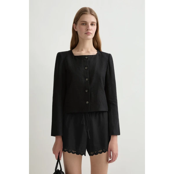 Posse Marilyn Short – sustainable Shorts in Black from Australian designer at Luxury Shoes .