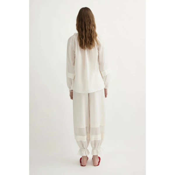 Posse Pearl Pants – sustainable Pants in White from Australian designer at Luxury Shoes .