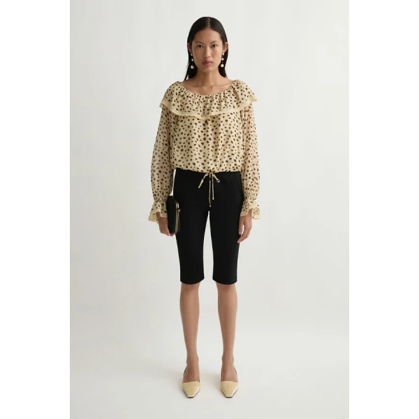 Posse Priscilla Blouse – sustainable Tops in Beige from Australian designer at Luxury Shoes .