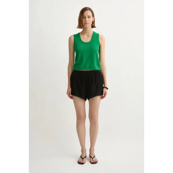 Posse Priscilla Short – sustainable Shorts in Black from Australian designer at Luxury Shoes .