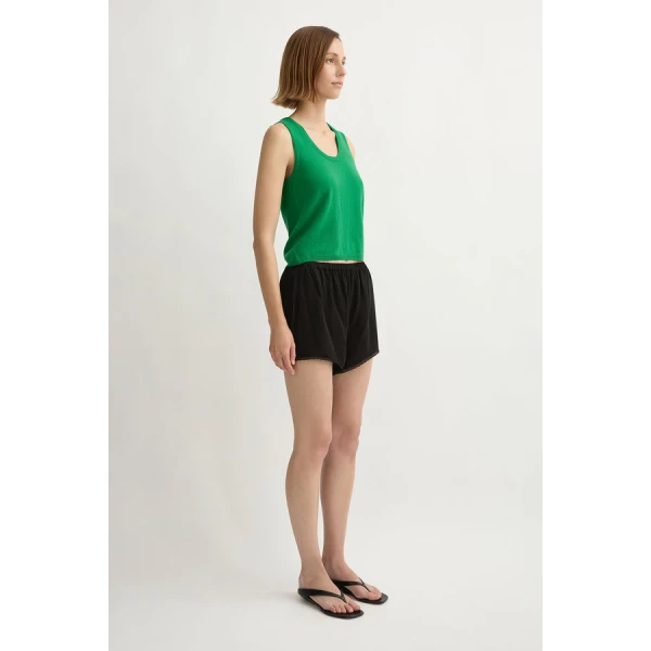 Posse Priscilla Short – sustainable Shorts in Black from Australian designer at Luxury Shoes .