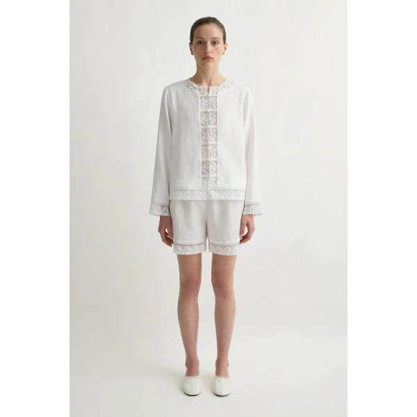 Posse Veronica Blouse – sustainable Tops in White from Australian designer at Luxury Shoes .