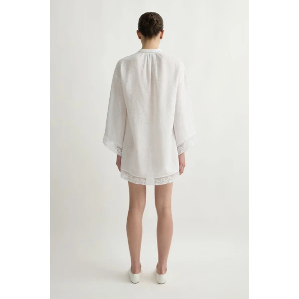 Posse Veronica Kaftan – sustainable Dresses in White from Australian designer at Luxury Shoes .