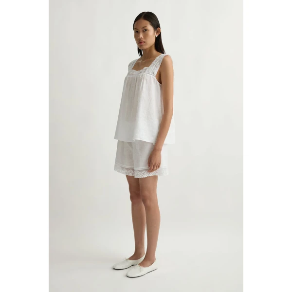 Posse Veronica Top – sustainable Tops in White from Australian designer at Luxury Shoes .