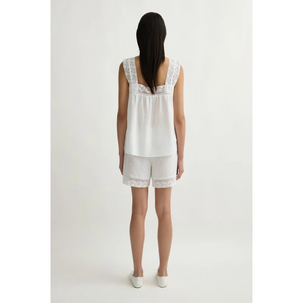 Posse Veronica Top – sustainable Tops in White from Australian designer at Luxury Shoes .