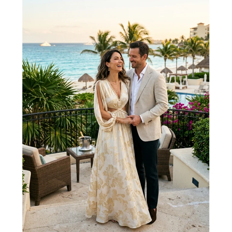 Gemma Deeks Style Guide: Resort chic Anniversary in Cancun Summer 2026