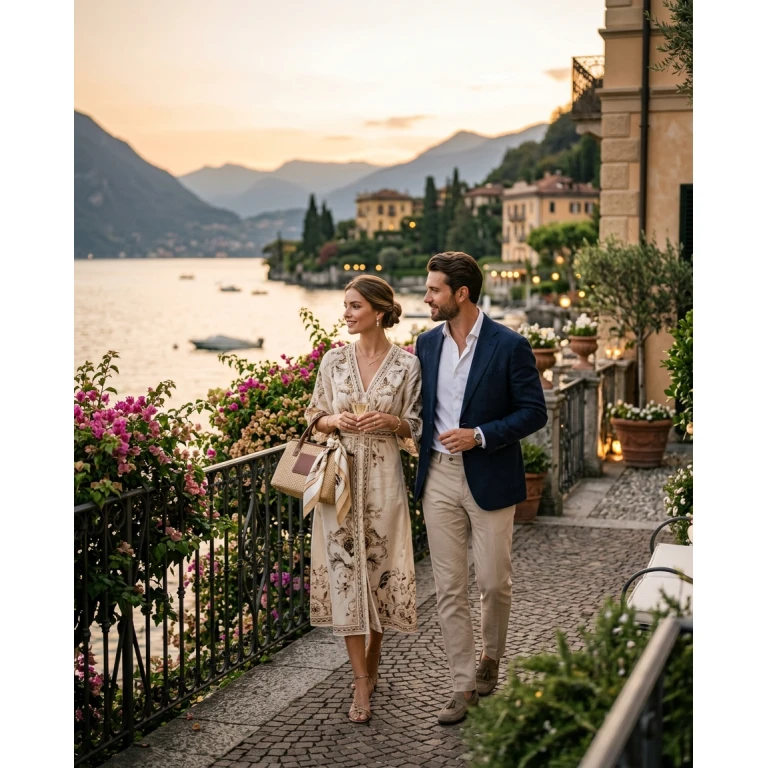Gemma Deeks Style Guide: Resort chic Date night in Lake Como Summer 2026