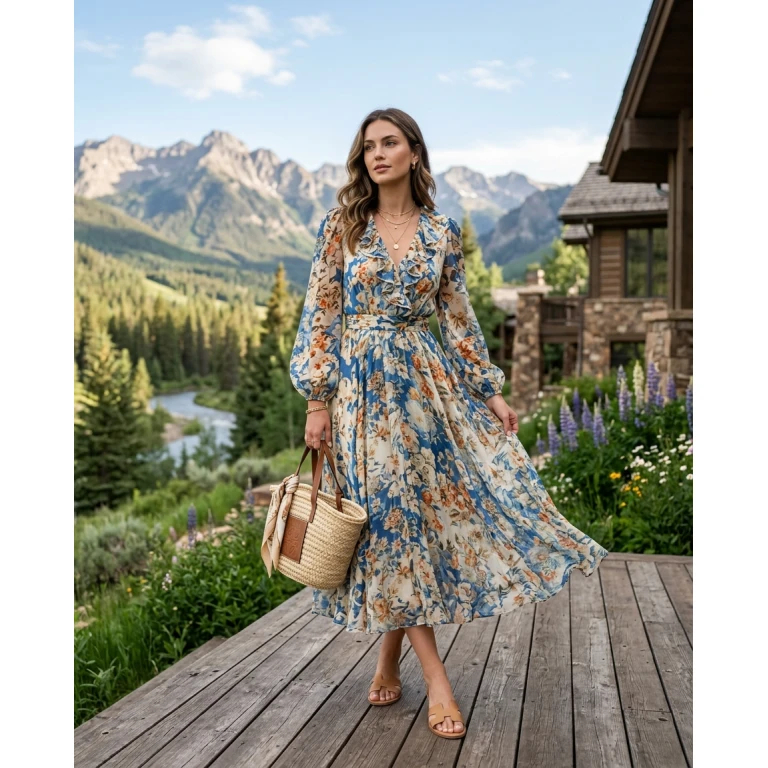 Gemma Deeks Style Guide: Resort chic Designer Summer Dresses in Aspen Summer 2026