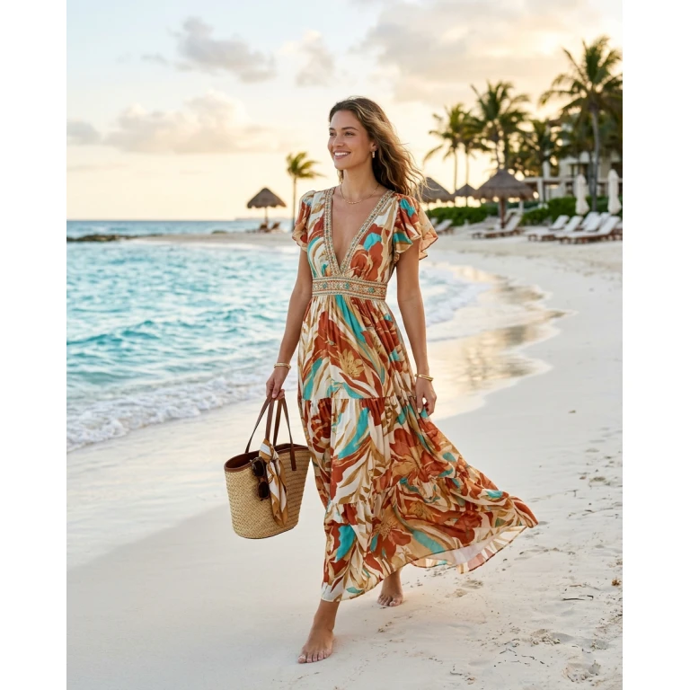 Gemma Deeks Style Guide: Resort chic Designer Summer Dresses in Cancun Summer 2026