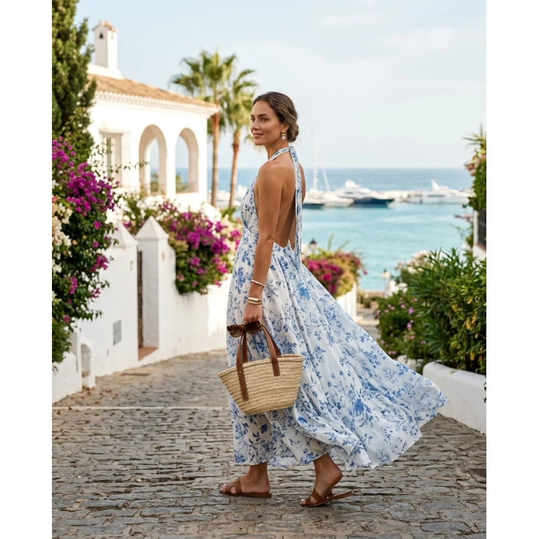 Gemma Deeks Style Guide: Resort chic Designer Summer Dresses in Marbella Summer 2026