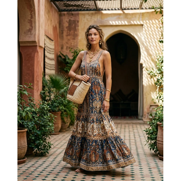 Gemma Deeks Style Guide: Resort chic Designer Summer Dresses in Marrakech Summer 2026