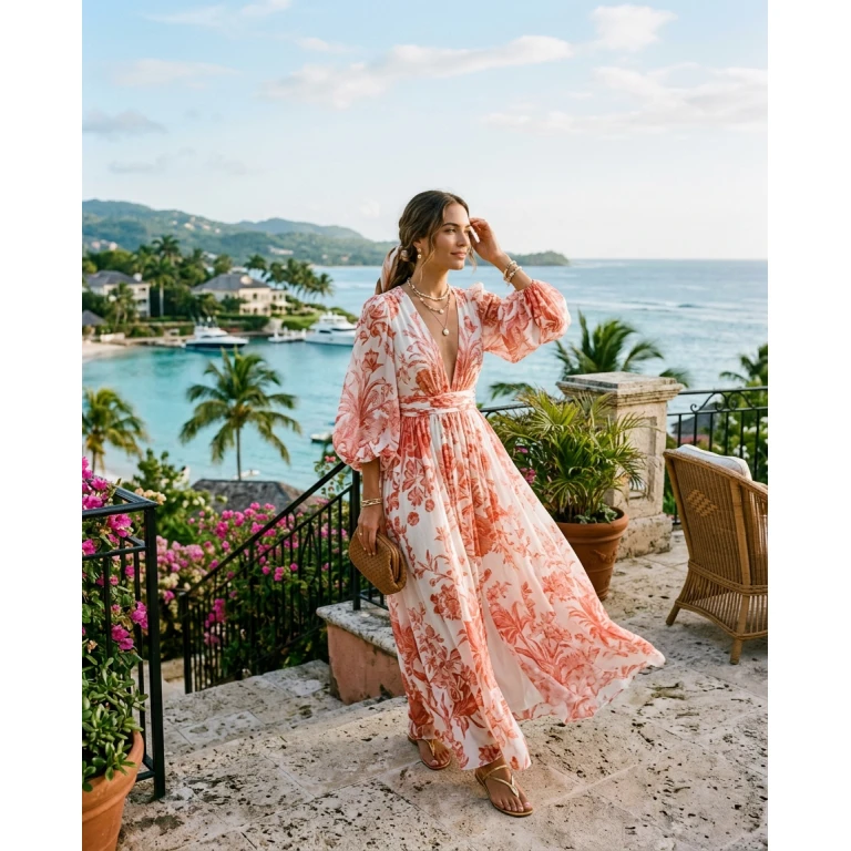 Gemma Deeks Style Guide: Resort chic Designer Summer Dresses in Montego Bay Summer 2026