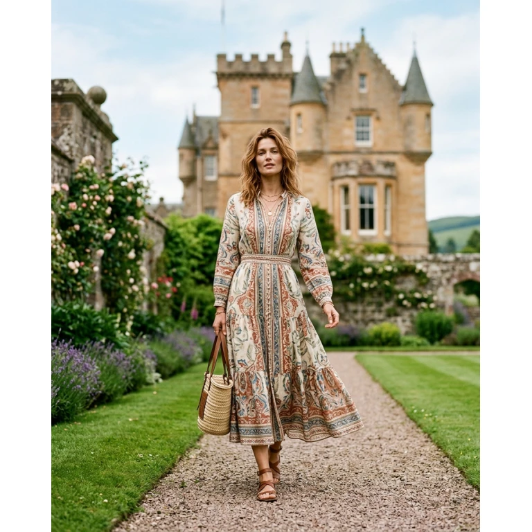 Gemma Deeks Style Guide: Resort chic Designer Summer Dresses in Scotland Summer 2026