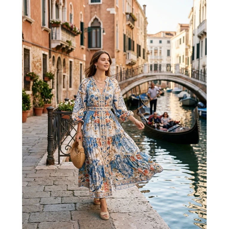 Gemma Deeks Style Guide: Resort chic Designer Summer Dresses in Venice Summer 2026