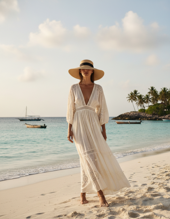 Gemma Deeks Style Guide: Resort chic Designer Summer Dresses in Zanzibar Summer 2026