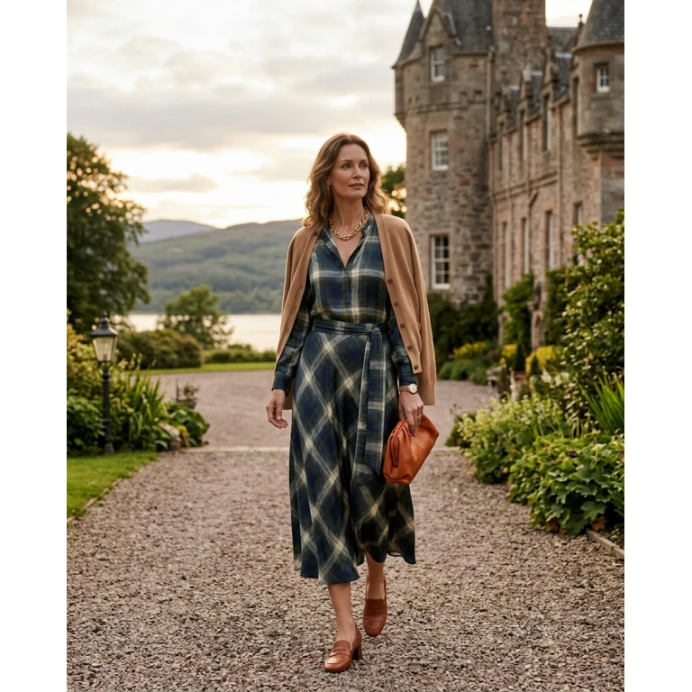 Gemma Deeks Style Guide: Resort chic dinner outfit in Scotland Summer 2026