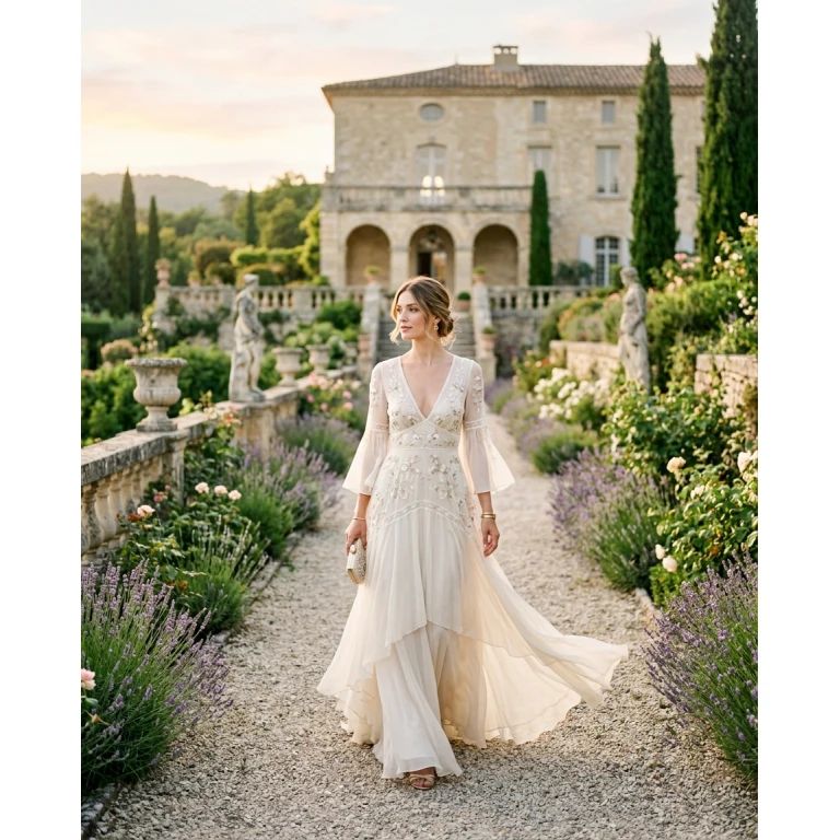 Gemma Deeks Style Guide: Resort chic gala gown in France Summer 2026