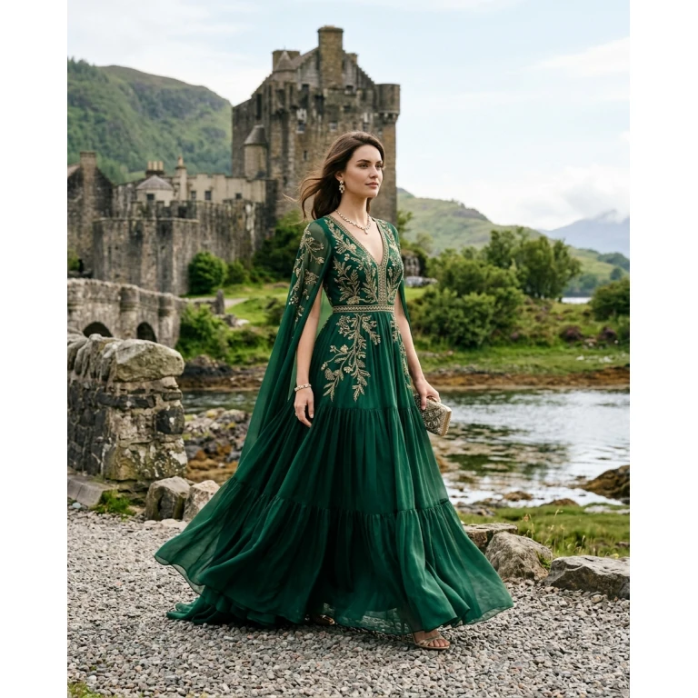 Gemma Deeks Style Guide: Resort chic gala gown in Scotland Summer 2026